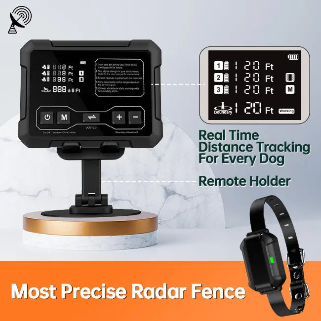 F900 Wireless Dog Fence with Real-Time Distance Monitoring
